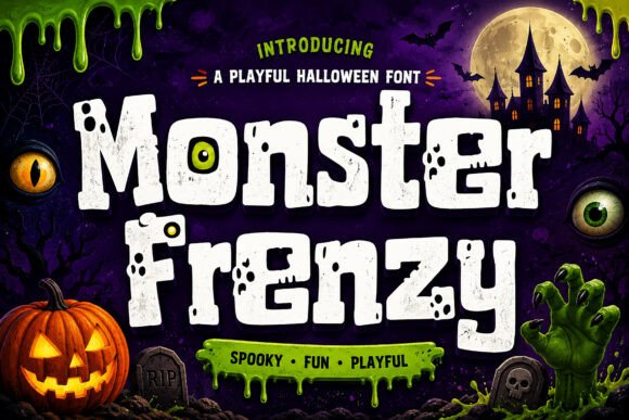 A Playfully Chaotic Halloween Font for Bold Branding Moments