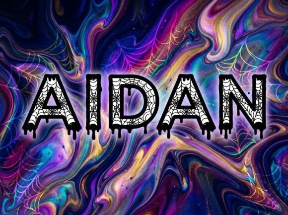 Aidan: A Display Font with Delicate, Dark Charm
