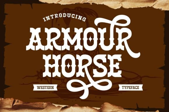 Armour Horse: A Bold Western Display Typeface for Editorial Design