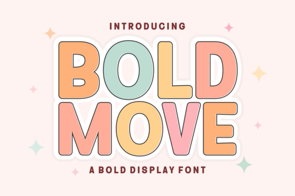 Bold Move Font: The Dynamic Display Typeface for Handmade Projects