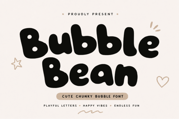 Bubble Bean: A Playful Display Font That Makes Your Brand Feel Inviting