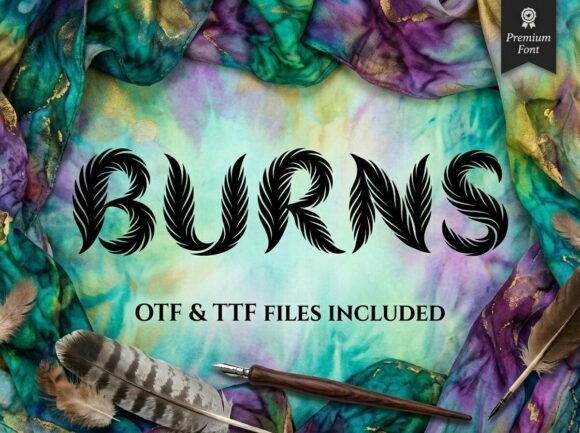 Burns: A Display Typeface That Makes Your Headlines Feel Alive
