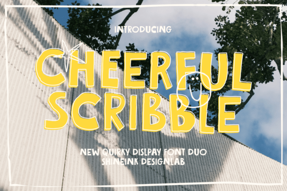 Cheerful Scribble: A Playful Display Font for Branding