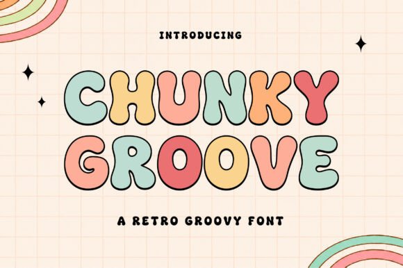 Chunky Groove: A Bold Retro Font for Editorial Design