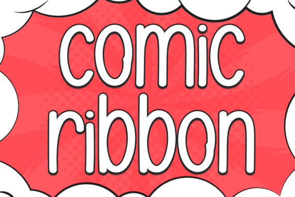 Comic Ribbon: A Playful Typeface for Editorial Design