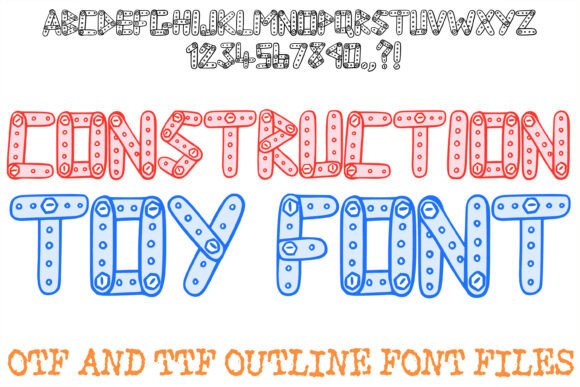 Construction Toy: A Mechanical Display Font With Real Personality
