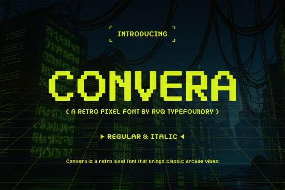 Convera Font Brings Pixel Charm to Handmade Goods