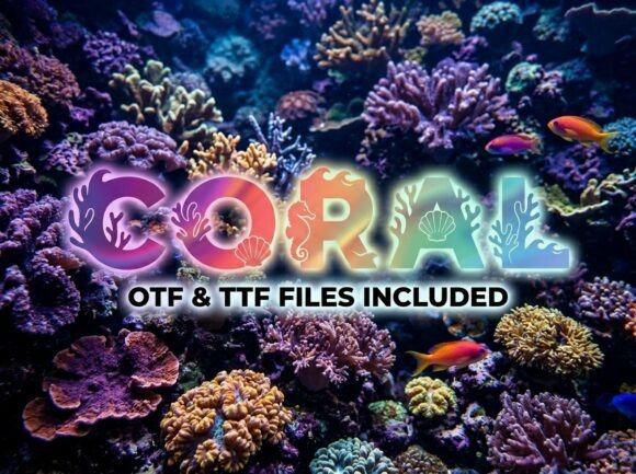 Coral Typeface: A Vibrant Display Font for Small Business Branding
