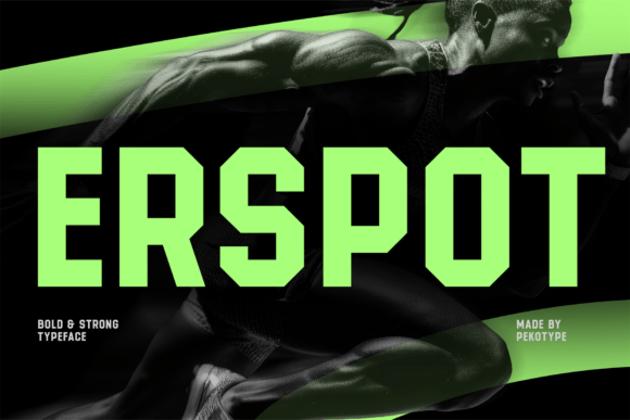 Erspot Font: A Bold Display Typeface for Digital Creators