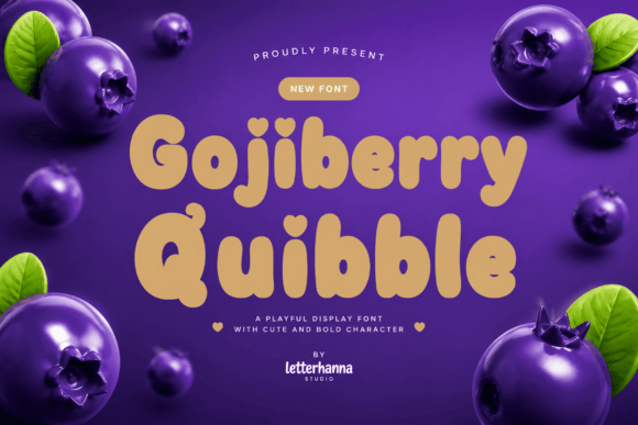 Gojiberry Quibble: A Display Font That Feels Like Joy on the Page