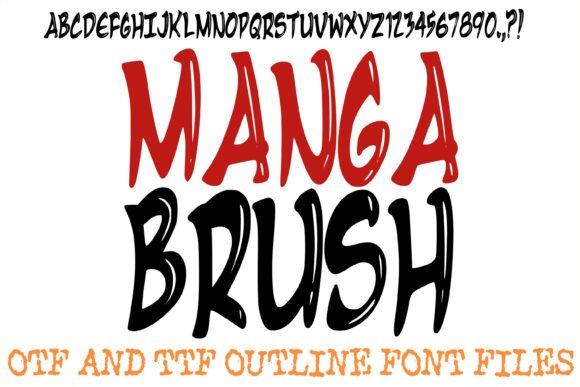 Manga Brush Font: A Dynamic Display Typeface for Publishers