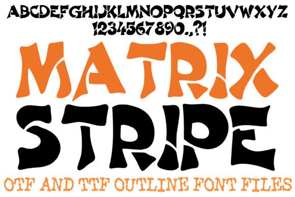 Matrix Stripe: The Geometric Display Font Makers Love