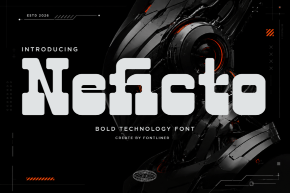 Neficto: A Futuristic Display Font That Commands Attention Online