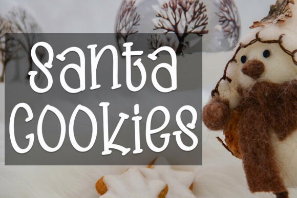 Santa Cookies: A Display Font for Editorial Warmth and Clarity
