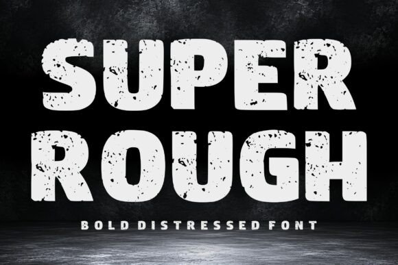 Super Rough Display Typeface in Editorial Design