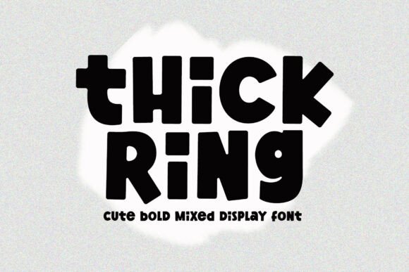 Thick Ring – A Heavy Display Font for Bold Digital Branding