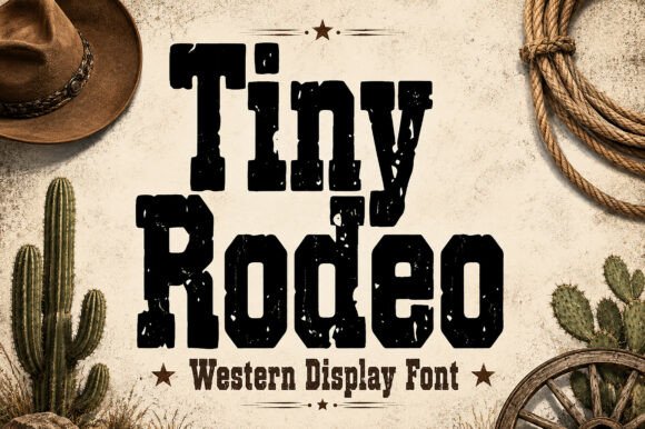 Tiny Rodeo: A Western Display Font for Memorable Branding