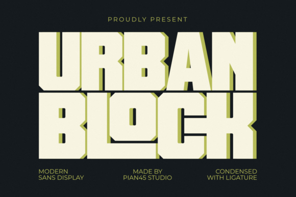 Urban Block: A Bold Display Typeface for Editorial Clarity