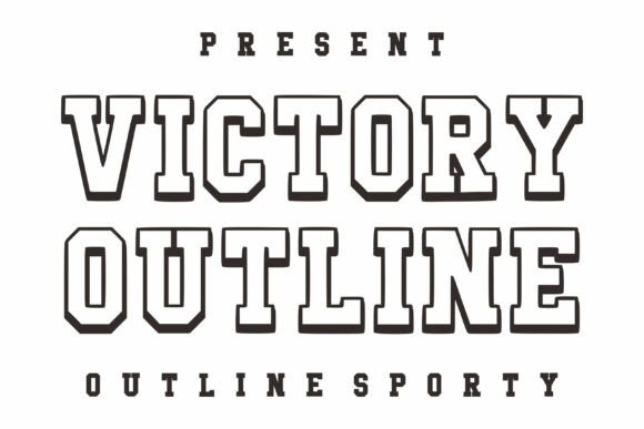 Victory Outline: A Bold Display Font That Lifts Your Brand