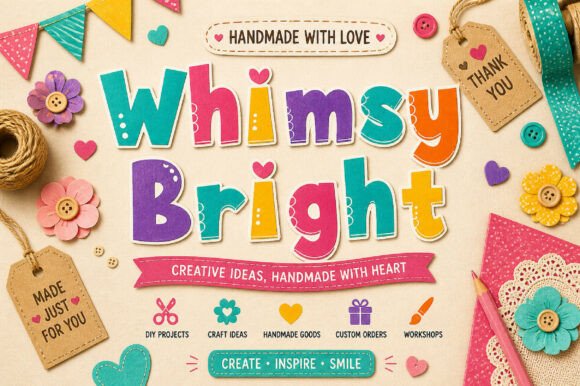 Whimsy Bright: A Display Font That Feels Like a Smile