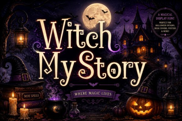 Witch Mystory: A Display Font for Enchanting Editorial Design